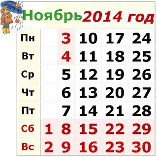 19 год ноябрь месяц
