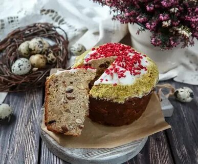 Кулич с курагой