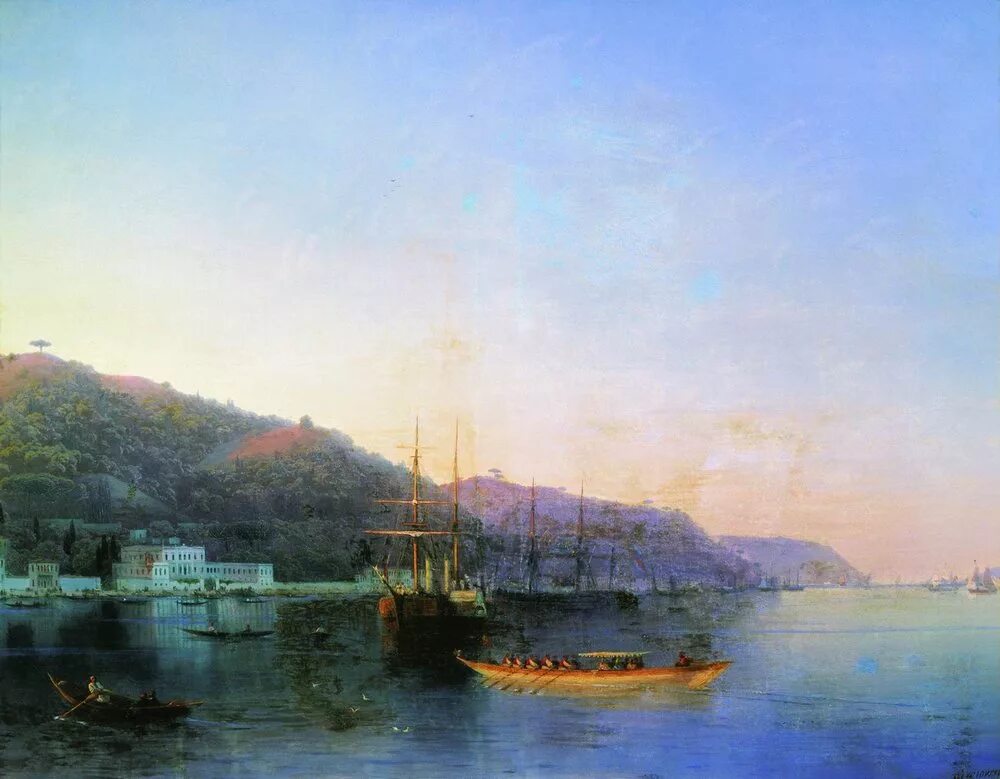 Картины в стиле айвазовского. Айвазовский Севастопольский рейд 1852.