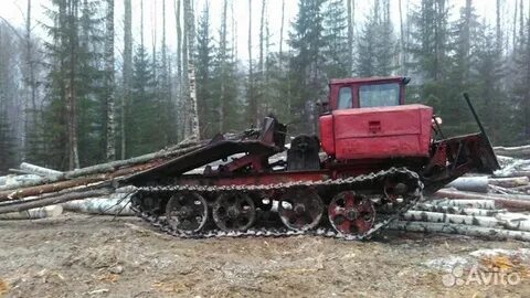 Работа трелевочного трактора