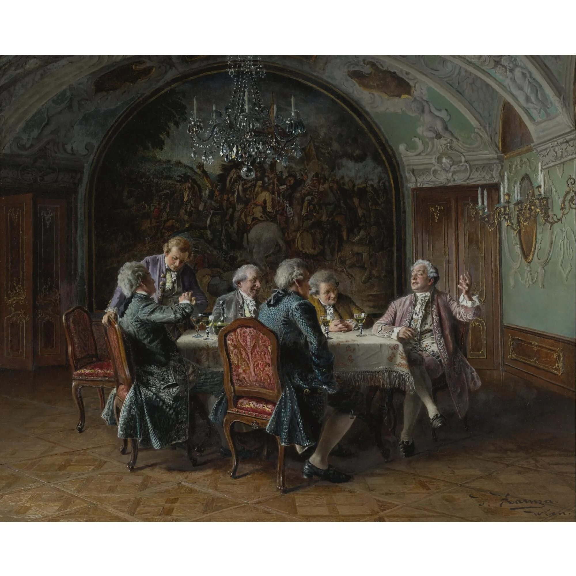 Аристократическая музыка 18 века помидор. Johann Hamza (1850-1927). Художник Johann Hamza. Йоханн Хамза (Johann Hamza),1850-1927. Художник Johann Hamza (Austrian, 1850-1927).