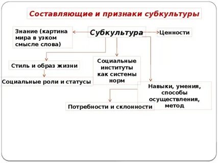 Система ценностей субкультуры