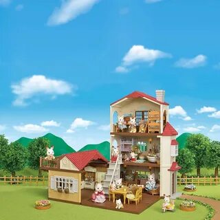 Sylvanian families большой дом со светом