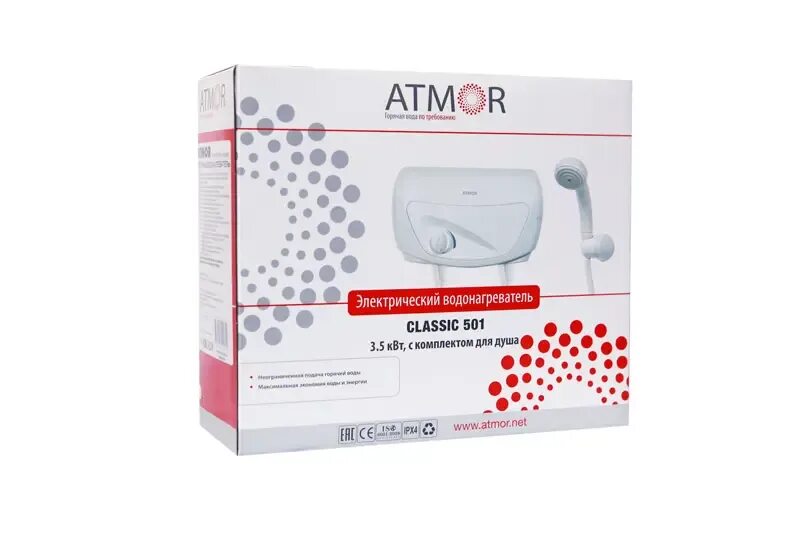 Водонагреватель atmor 3.5. Atmor водонагреватель проточный. atmor basic 3500 3,5кв.