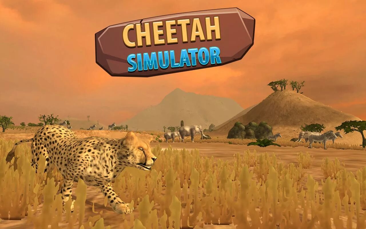 Симулятор гепарда. The cheetah игра. симулятор гепарда гонки. игра симулятор семьи гепарда.