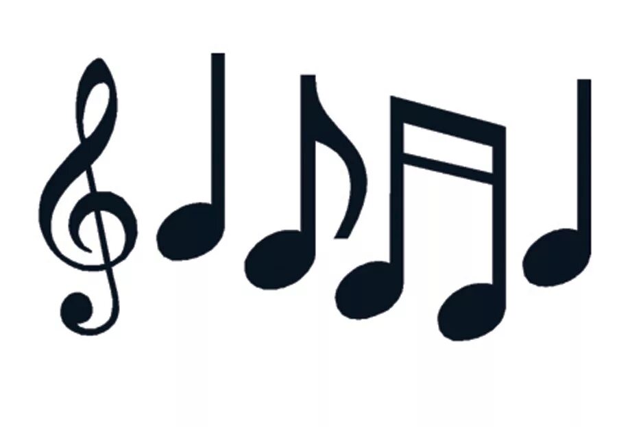 Нота. Мьюзик нота. Мьюзик нота. Красивые нотки. Восьмая нота на белом фоне.