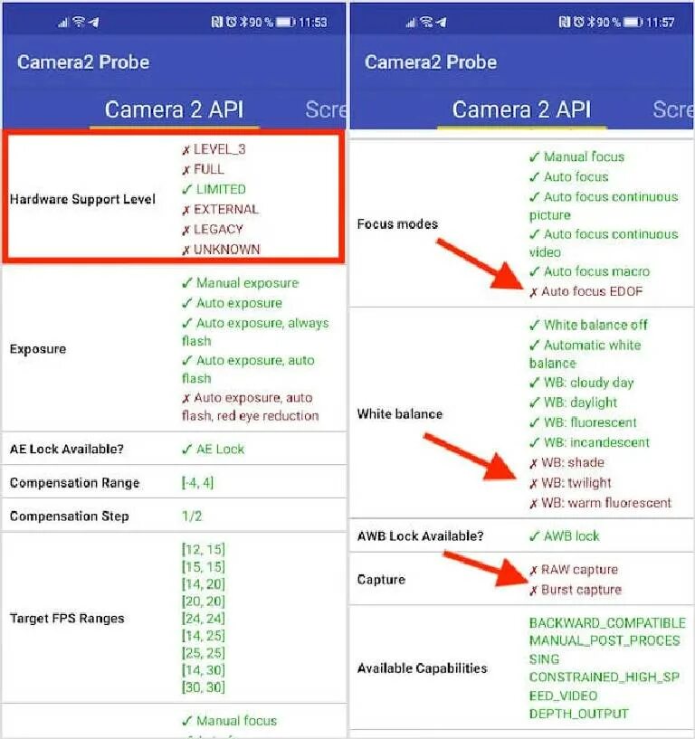 2 api android. Уровни camera2 api. camera 2 api probe. как посмотреть api. поддерживает ли.