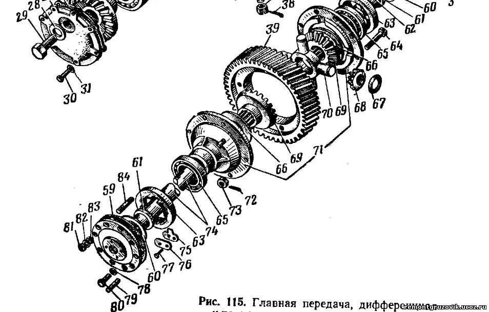 Редуктор заднего моста ЗИЛ 131 схема. Схема редуктора моста ЗИЛ 131. Чертеж переднего моста ЗИЛ 131. Средний мост ЗИЛ 131 схема. Средний мост зил 131