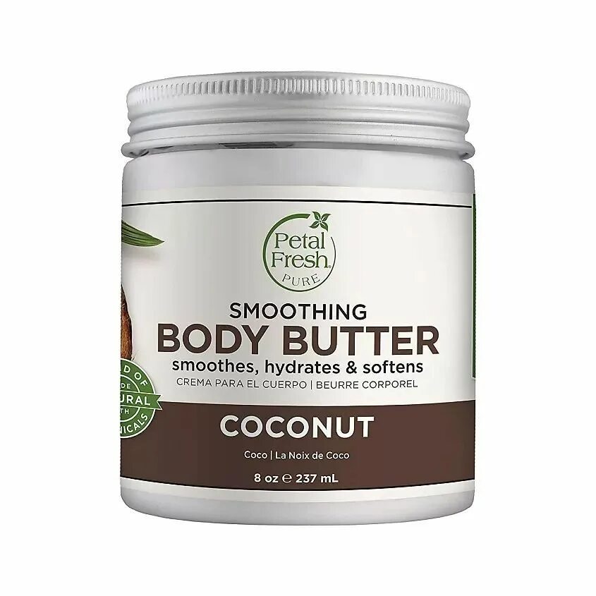 Smooth butter. Body butter. кокосовый баттер для тела. petal fresh. увлажняющее масло для тела petal fresh sher moisture treatment butter.