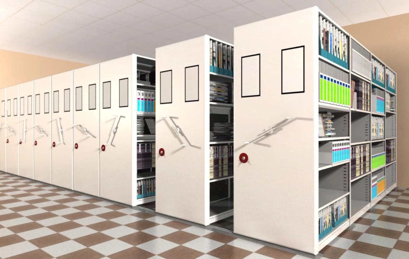 архив библиотеки. библиотечный каталог. передвижные стеллажи для библиотеки. современный архив. Library catalogue.
