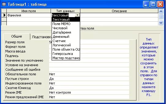 Данные о поли. Числовой Тип данных в access. Типы данных в полях таблиц СУБД аксесс. Типы полей в access. Типы полей в MS access.