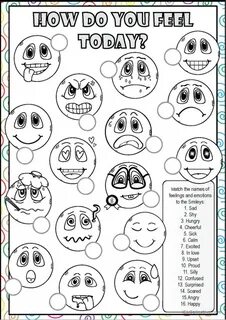 Feelings and Emotions MATCHING: English ESL worksheets pdf & doc.