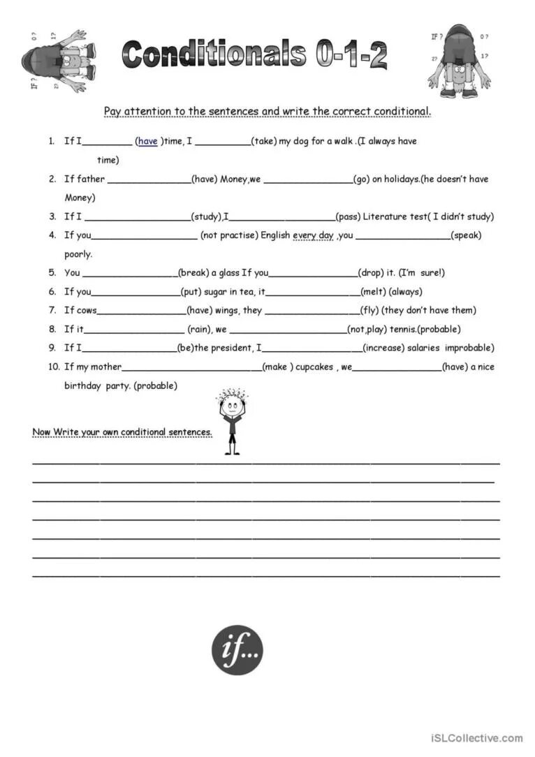 Conditionals 0 exercises pdf. Упражнения на conditional 1 and 2 worksheets. тест conditionals 0 1 2 3. conditionals 0 1 тест. conditionals 0 1 2 test.