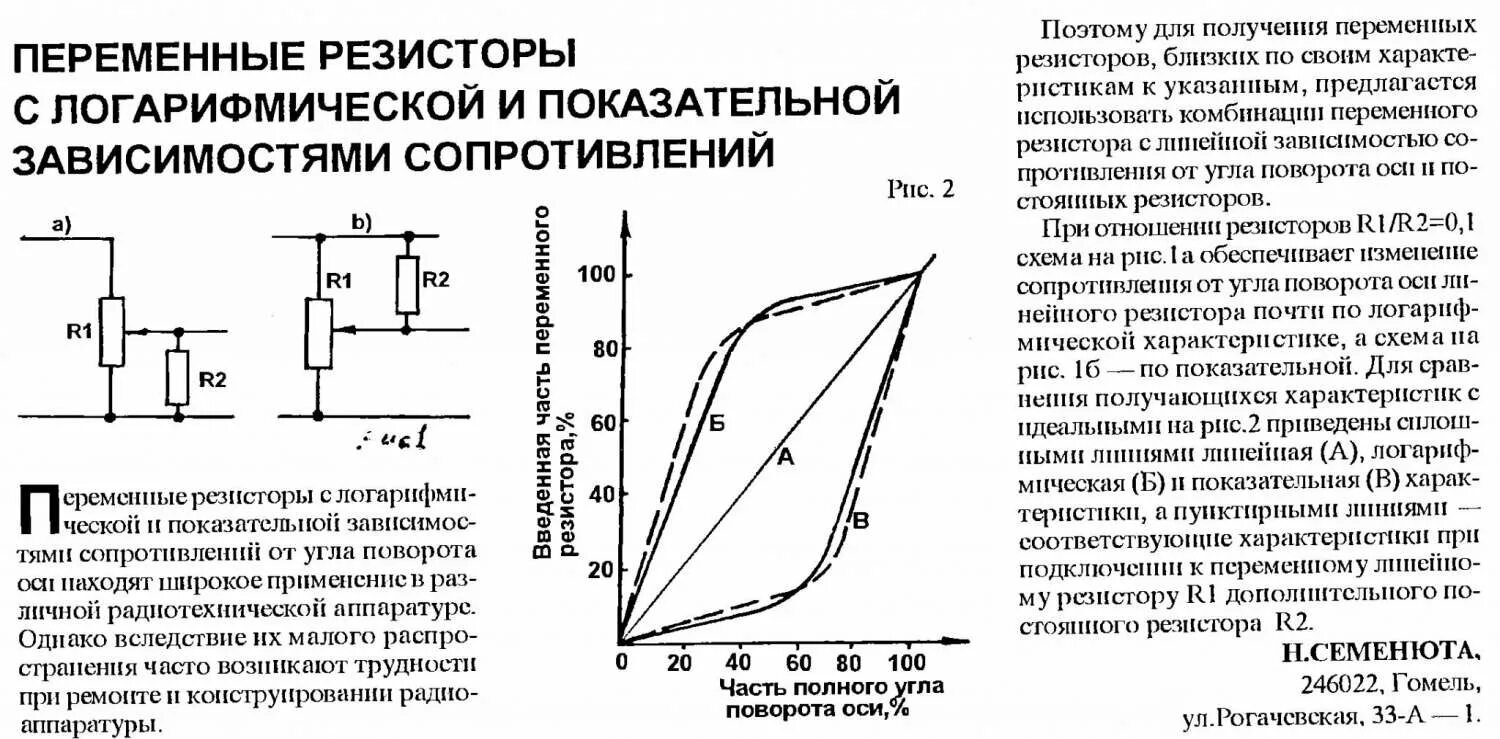 Датчик изменения сопротивления. Переменный резистор логарифмический из линейного. Характеристики переменных резисторов. Переменный резистор с линейной характеристикой обозначение. Как из линейного переменного резистора сделать логарифмический.