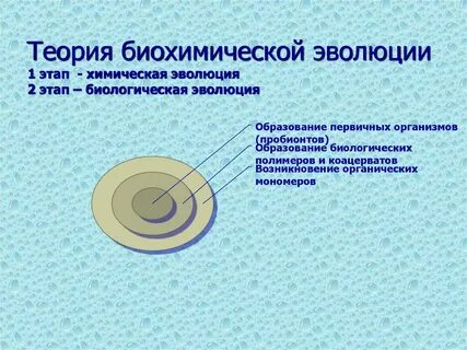 Биохимическая гипотеза возникновения жизни