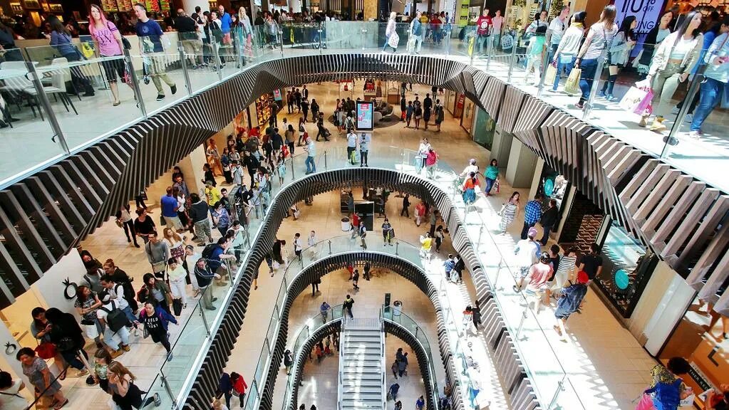 Inside of Mall around the World. Wander around