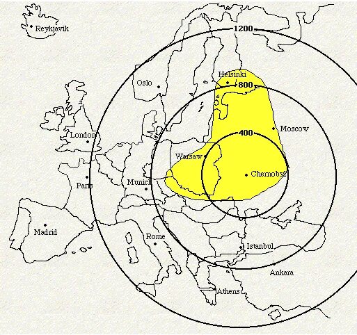 Чернобыльская аэс радиус. Чернобыль взрыв радиус поражения. Радиус поражения взрыва Чернобыльской АЭС. Радиус поражения при Чернобыльской аварии. Радиус поражения ЧАЭС на карте.