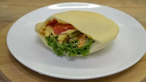 Пита с мясом и овощами