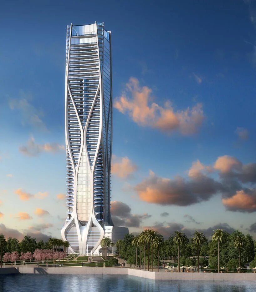 Signature towers. Небоскреб в Майами Заха Хадид. Архитектура Майами Заха Хадид. Заха Хадид небоскребы Signature Towers. Башня Заха Хадид one Thousand Museum.