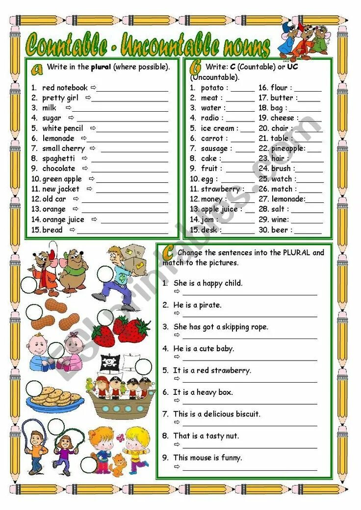 Plurals of countable and uncountable nouns. Countable and uncountable nouns упражнения. countable and uncountable упражнения worksheets. countable and uncountable nouns worksheets. countable and uncountable задания.