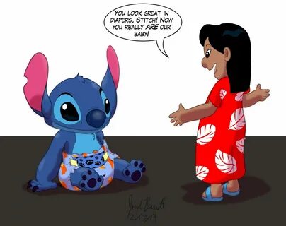 Lilo and Baby Stitch. 