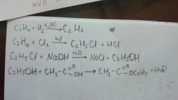C2h4 c2h5cl реакция