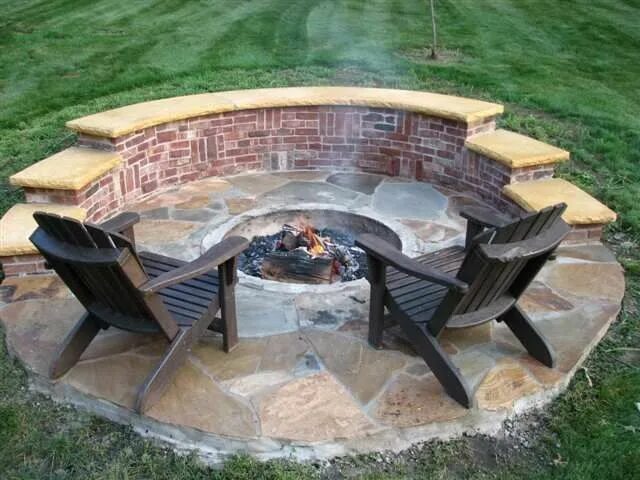 How to Build a Fire Pit in an Afternoon Fire pit backyard, Stone fire pit, Outsi