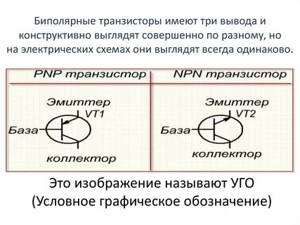 Изобразить биполярный транзистор