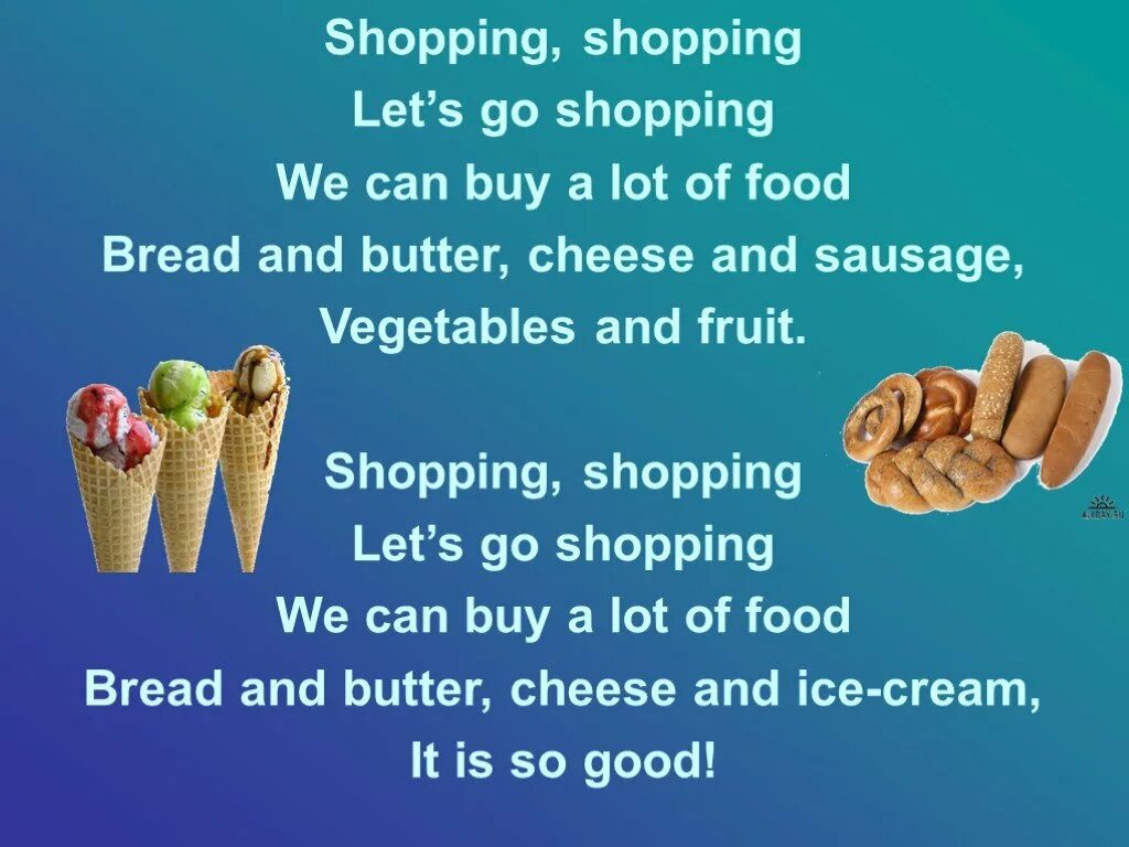 We can go shopping. Shopping презентация. Стих на англиском про шопинг. Презентация на тему шоппинг. Стих на английском на тему еда.