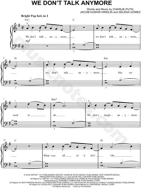 We don't talk anymore Ноты. Ноты we don't talk anymore на пианино. We don't talk anymore Ноты для фортепиано легкая версия. We don't talk anymore Ноты для фортепиано. Anymore перевод на русский