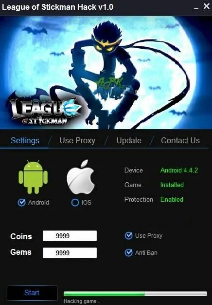 Gems hack. League of stickman. гейм хак. ios mods hack.