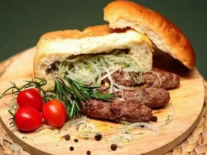 Хлеб мясо шашлык