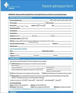 Patient form
