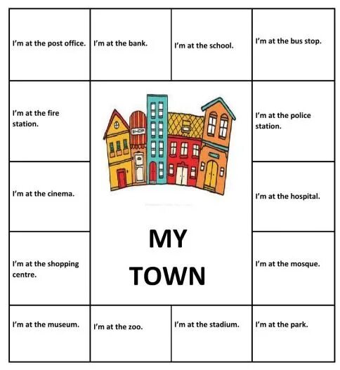 In town are. Places in Town. Hometown Worksheet план города. My Town Worksheets. My City Worksheet.