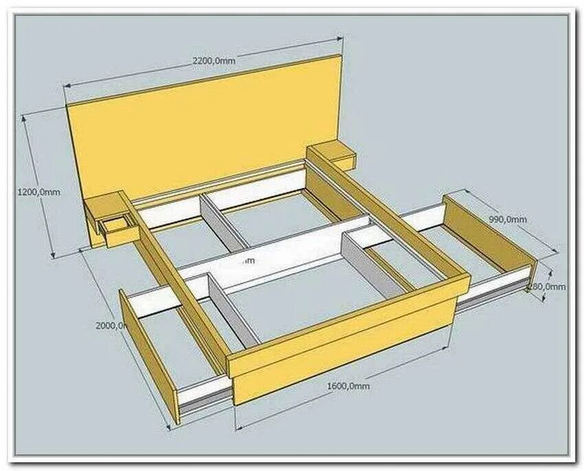 Сборка выдвижной кровати. Кровать подиум 200х90 чертежи. Подиум с выдвижными ящиками односпальная кровать чертеж. Конструктив кровати ЛДСП 1400 2000. Чертеж кровати 160х200 чертеж.