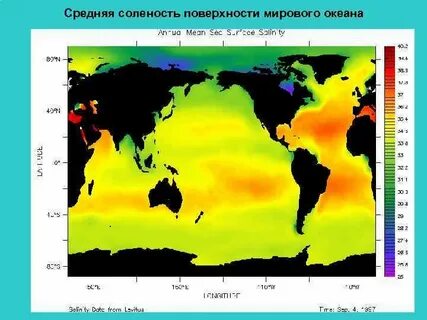 Соленость мирового океана 7 класс