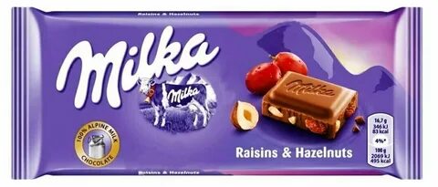 Milka шоколад с фундуком