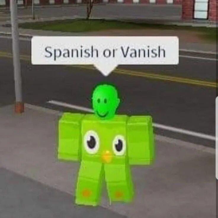 Spanish or vanish meme. Шутки про duolingo. Песня из мема english or spanish. Spanish or vanish в роблоксе. Spanish/english.