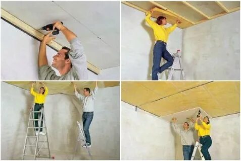 Утепление потолка изнутри помещения