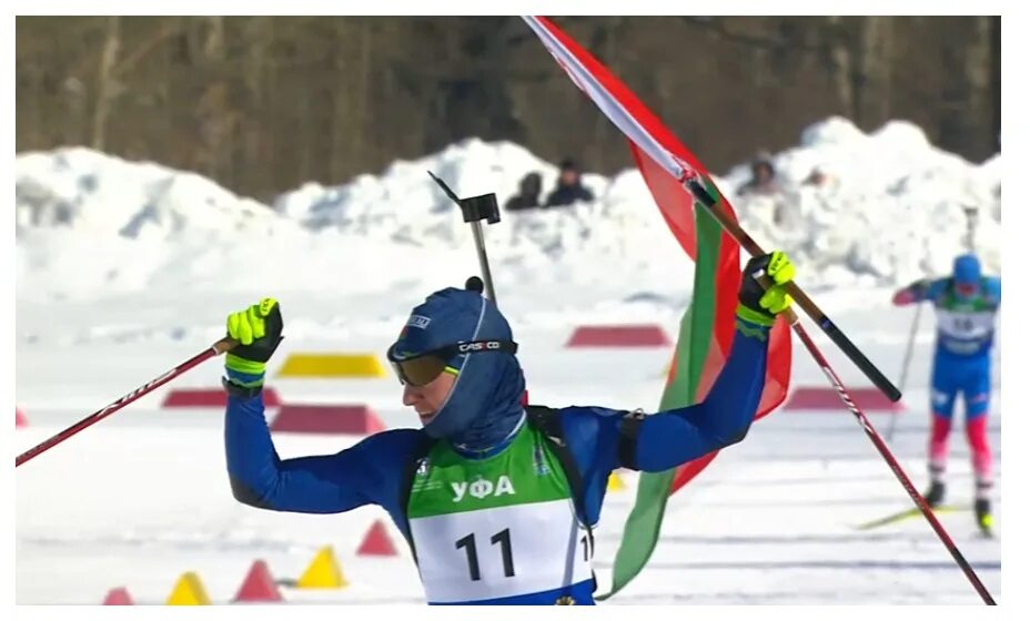 Биатлон уфа спринт мужчины. Белорусский биатлонист Лобастов. СБР биатлон. Лыжи на паралимпийском биатлоне.