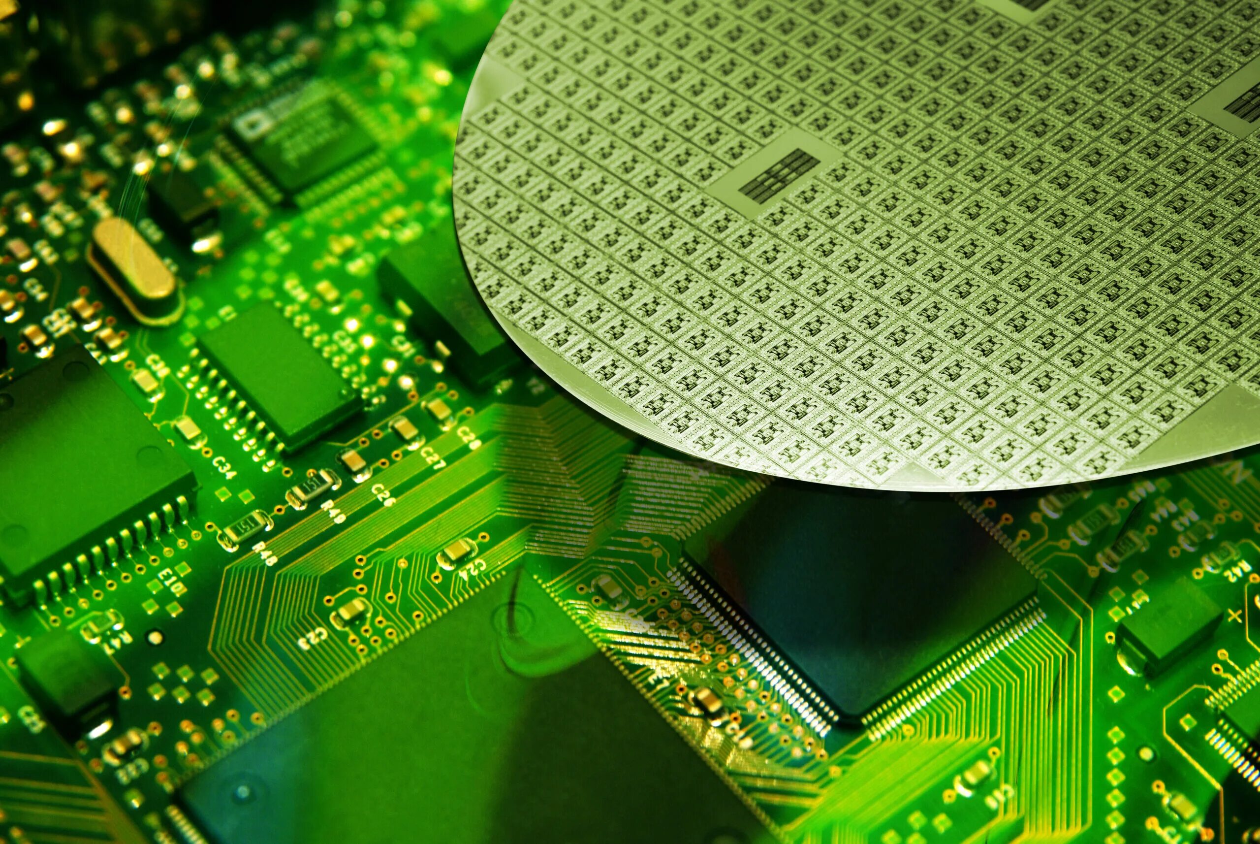 Intel 8008 под микроскопом. Печатная плата pcb. Кристалл микропроцессора. Реболл на чипах bga. Текстолит печатной платы.