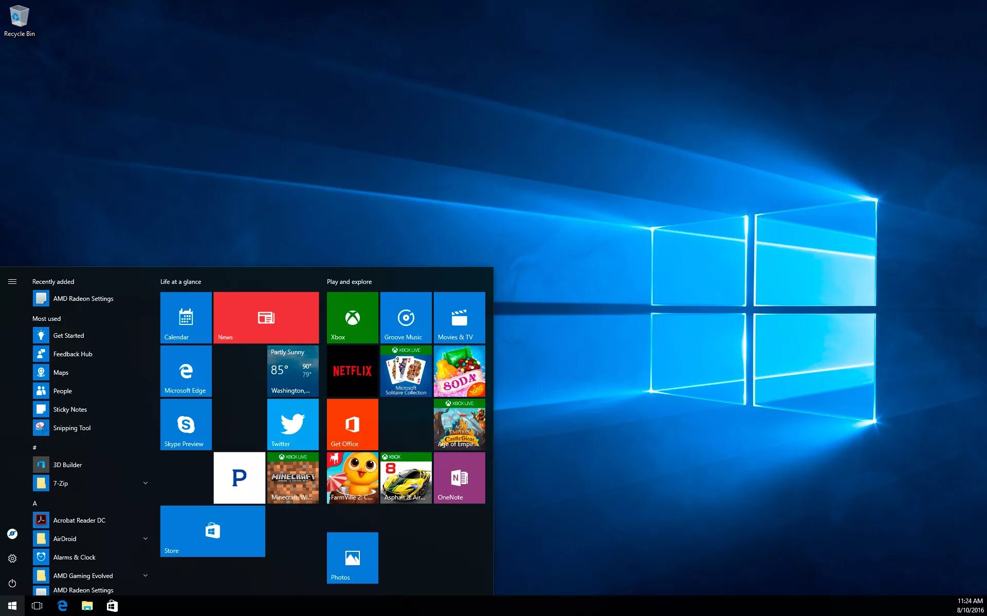 Windows 11 игровая. Windows 10 start. Меню виндовс 10. Windows 10 пуск. Меню пуск Windows 10.