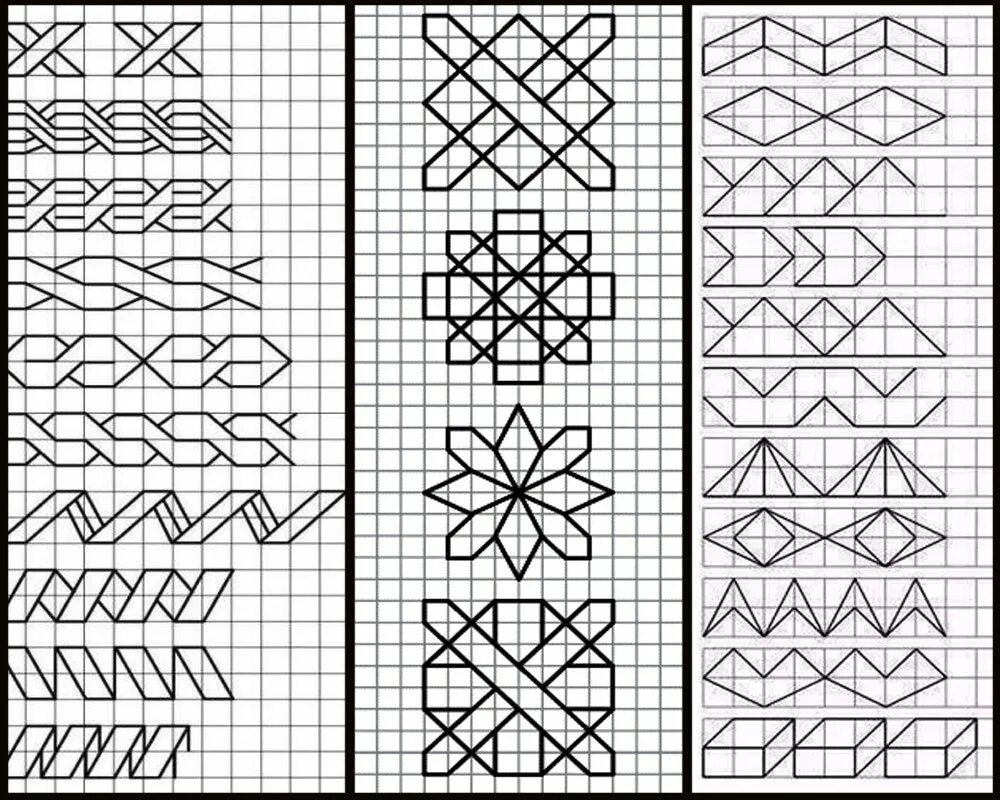 Узоры по клеточкам. Узоры по клеточкам в тетради. Узоры по клеткам сложные. Узоры в клеточку в тетради.