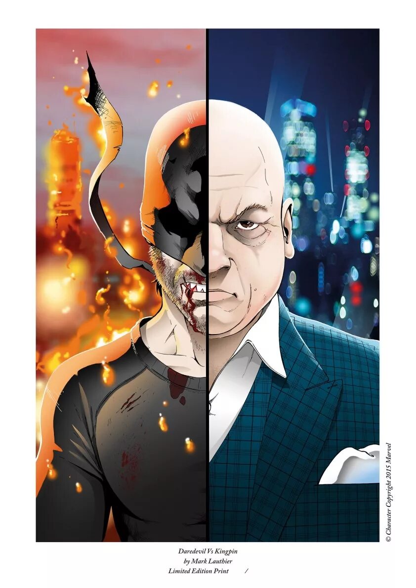 Deadpool and kingpin animation