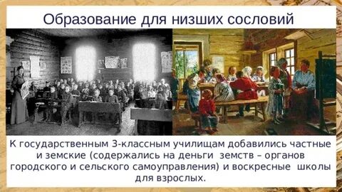 Воскресные школы 19 века