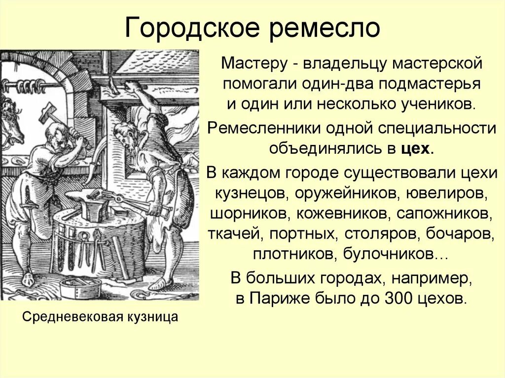 Какие ремесла были развиты в городах. Ремесленный цех средние века. Средневековые города, городское ремесло. Городское ремесло в средневековье. Средневековые ремесленники.