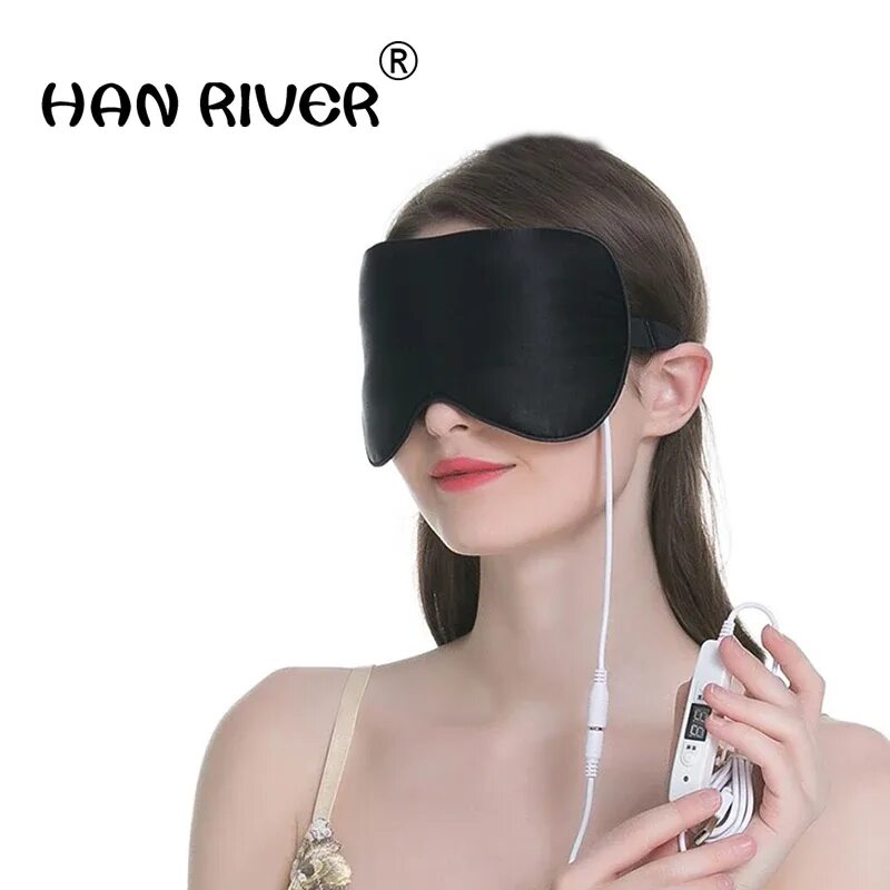 Массажер для глаз. Электрическая маска для сна. Накладка на глаз. Eye warmer. Маска для глаз с подогревом.