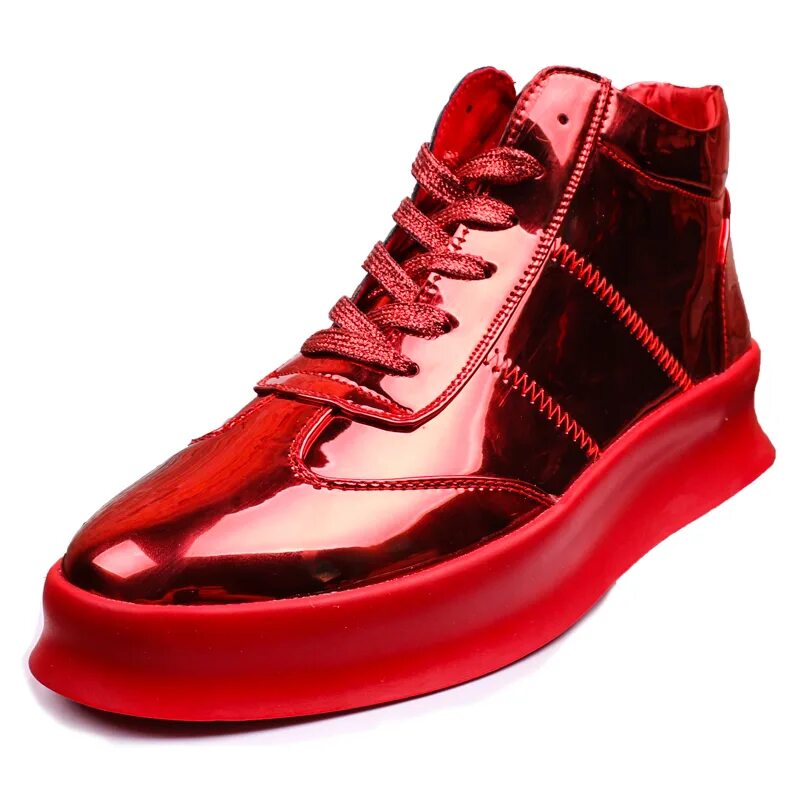 Ботинки мужские красные YB 5153. Ботинкыкрасные мужские. Красные туфли мужские. Мужская обувь с красной подошвой.