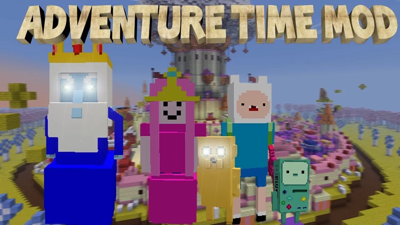 Адвенчер тайм майнкрафт. Adventure time Minecraft. Время приключений мод. Mod Adventure time Minecraft.