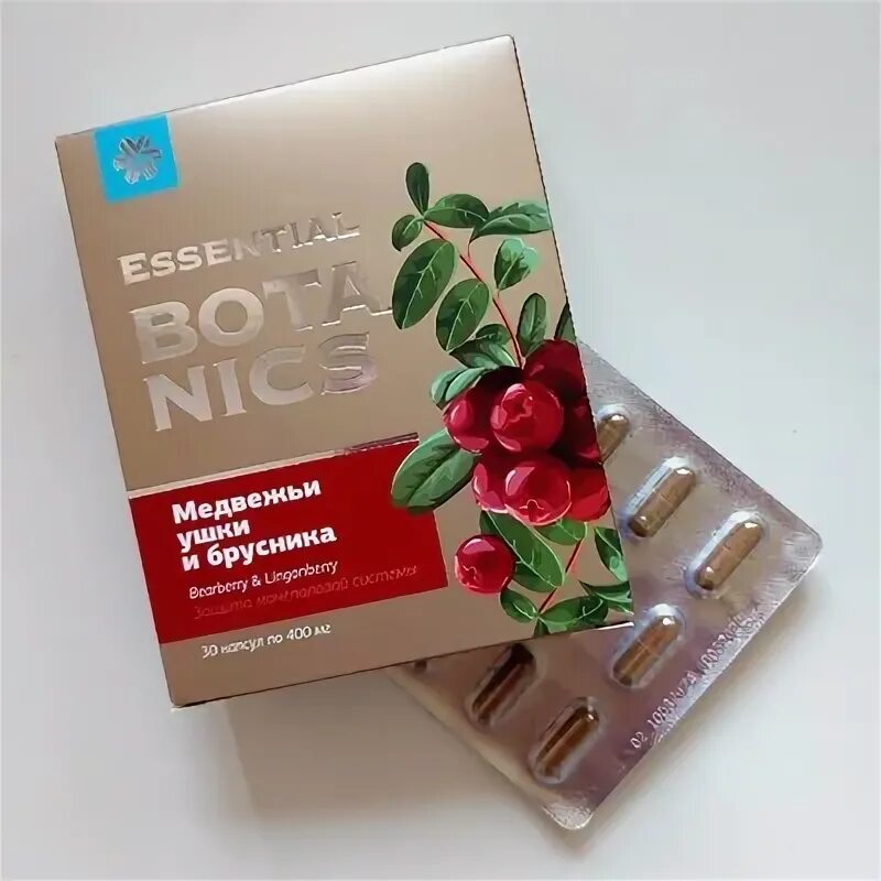 Медвежьи ушки от чего. Медвежьи ушки и брусника - Essential Botanics. Essential Botanics Медвежьи ушки и брусника капсулы. Медвежьи ушки Сибирское здоровье. Медвежья брусника Сибирское здоровье.